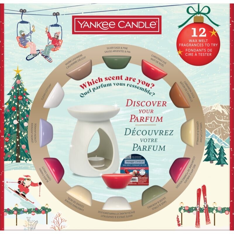 Yankee Candle Christmas Collection Aromalamp & 12 Wax Melts darčeková sada