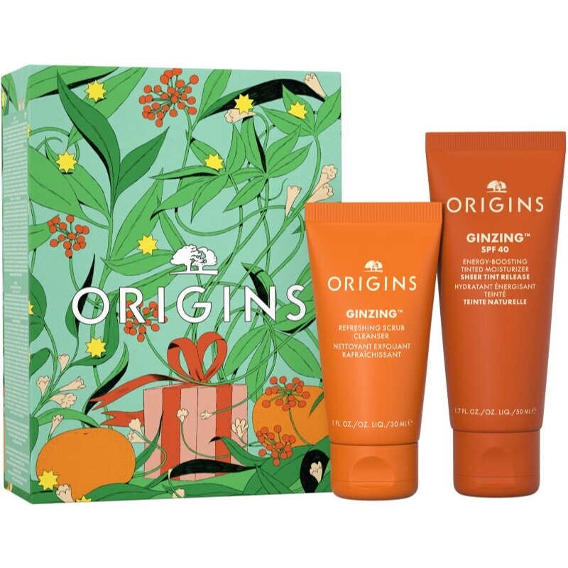Origins Holiday GinZing Protect & Glow darčeková sada pre suchú pleť