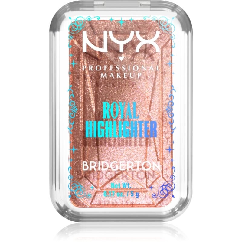 NYX Professional Makeup Bridgerton Royal Highlighter rozjasňovač odtieň 01 Iridescent Peach 5 g