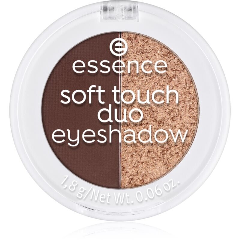essence Soft Touch Duo duo očné tiene odtieň 04 Mocha Muse 1 g