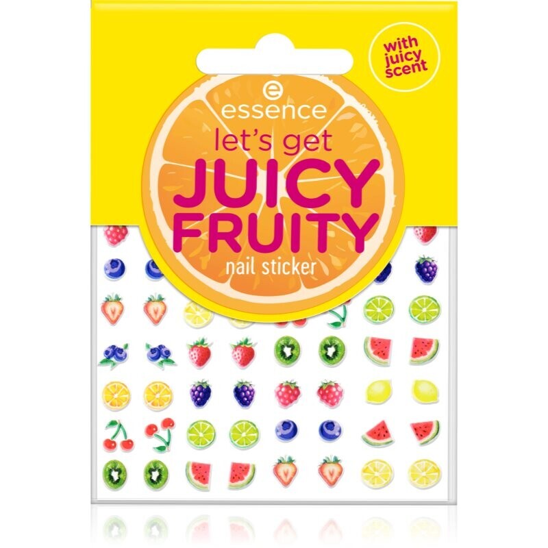 essence let's get JUICY FRUITY nálepky na nechty 56 ks