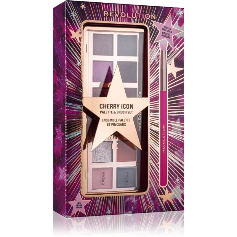 Makeup Revolution Xmas 2025 Cherry Icon vianočná darčeková sada na oči