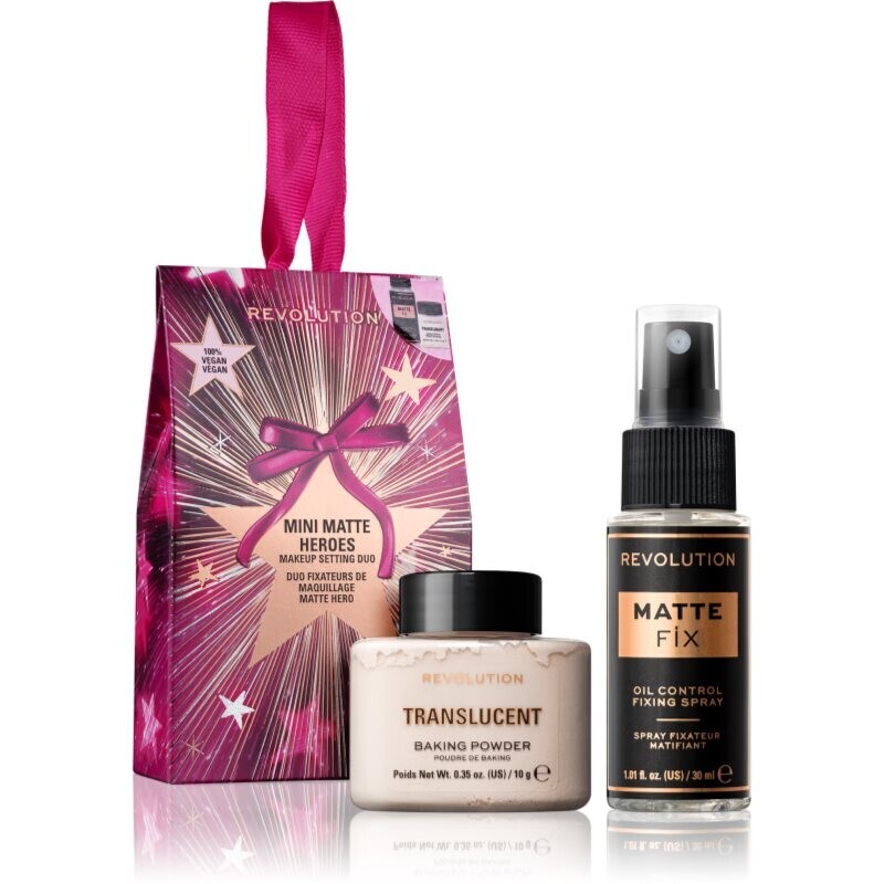 Makeup Revolution Xmas 2025 Mini Matte Heroes vianočná darčeková sada na tvár