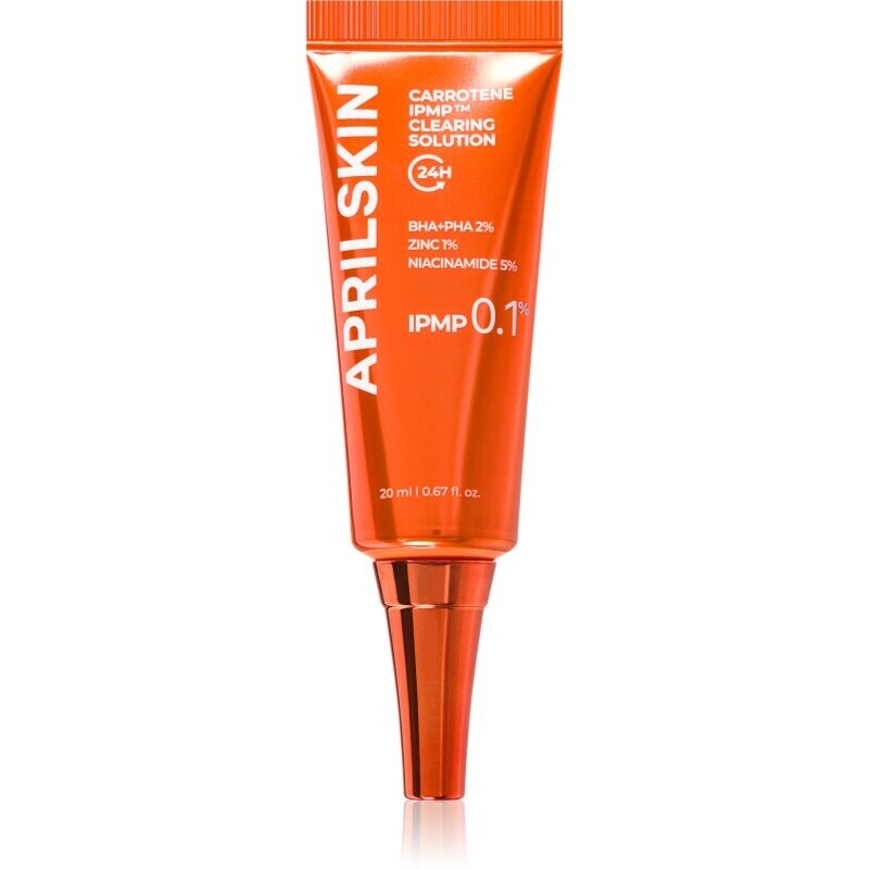 APRILSKIN Carrotene IPMP Clearing Solution lokálna starostlivosť pre redukciu pigmentových škvŕn pre problematickú pleť, akné 20 ml