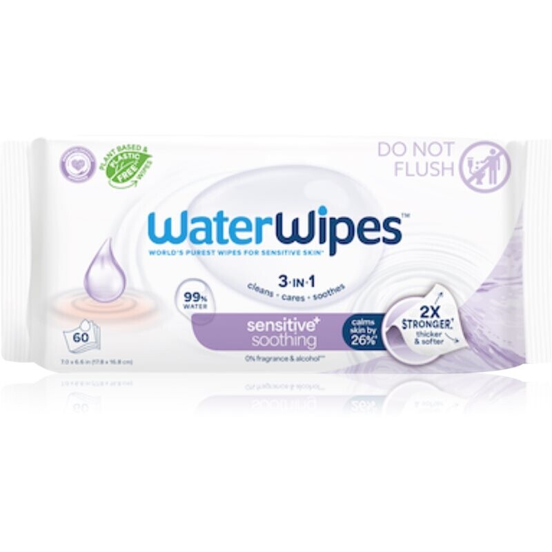 WaterWipes Soothing Clean detské jemné vlhčené obrúsky 60 ks