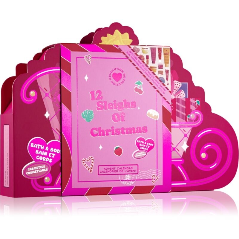 I Heart Revolution Advent Calendar 12 Sleighs of Christmas adventný kalendár na telo a tvár