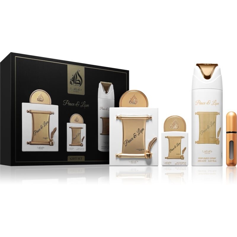 Lattafa Peace & Love darčeková sada unisex 1 ks