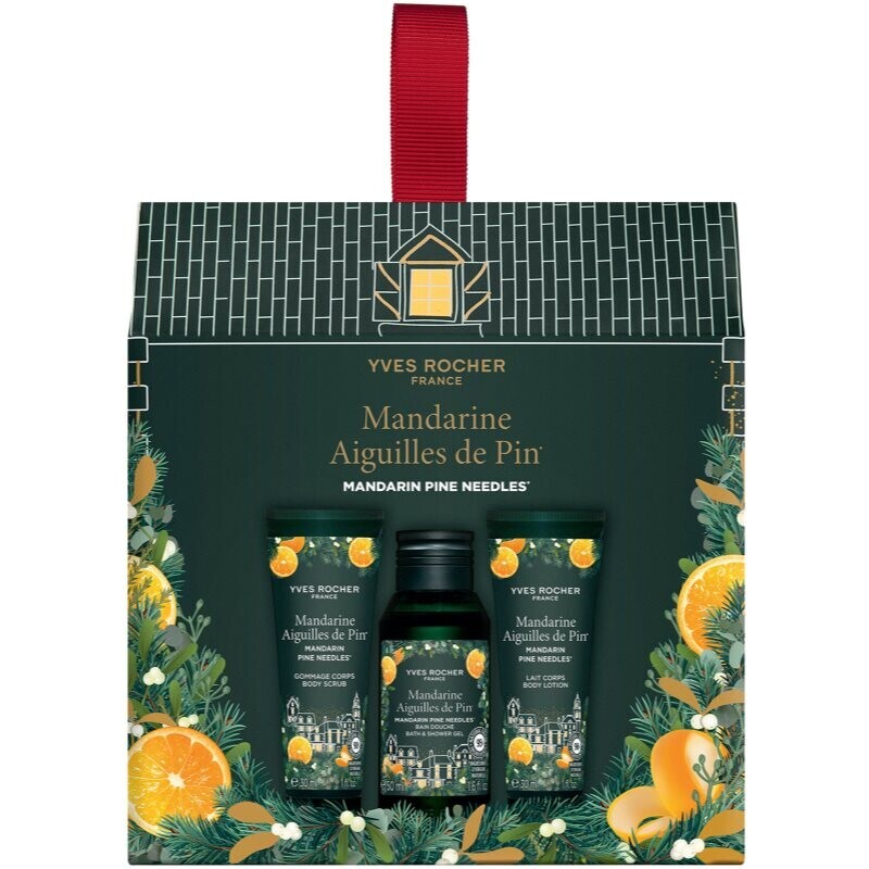 Yves Rocher Mandarin Pine Needles darčeková sada na telo 3 ks
