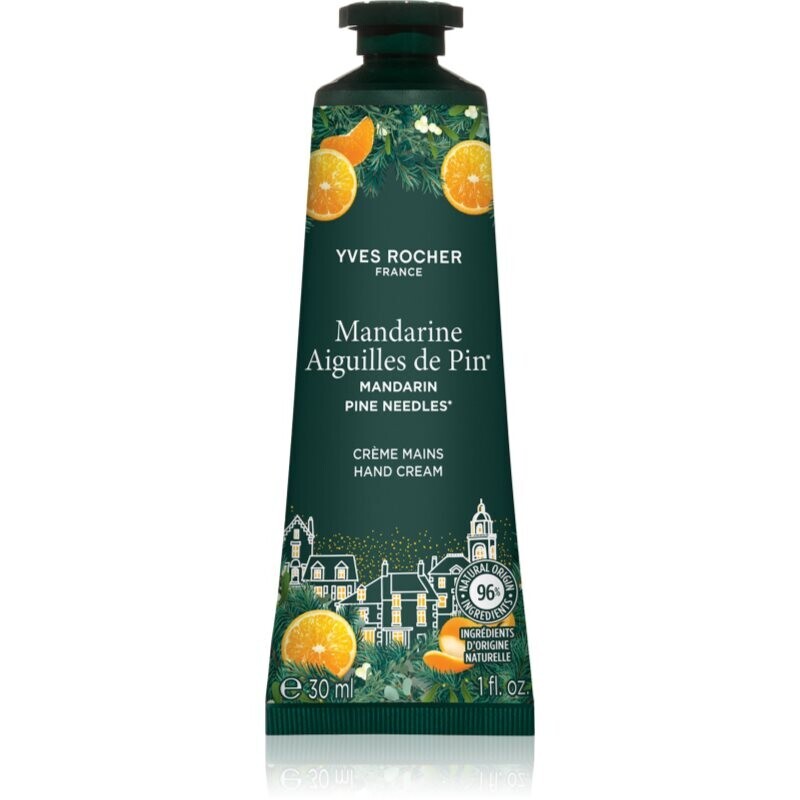 Yves Rocher Mandarin Pine Needles hydratačný krém na ruky 30 ml