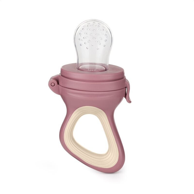 Petite&Mars Silicone Food Feeder 6m+ kŕmiace hryzadielko Rose&Sand 1 ks