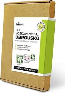 BEEPACK Tropical Pack 3 voskované obrúsky, S + M + L