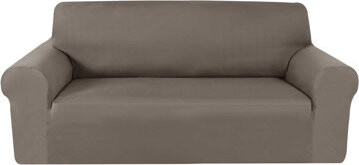 TEXTILOMANIE Napínací poťah na dvojmiestnu sedačku Avero, sivo-hnedý