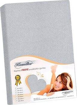 BELLATEX Froté prestieradlo 140 × 200, stredne šedé