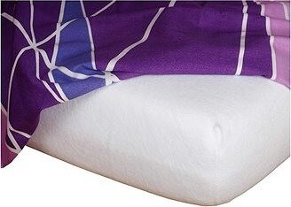 Dadka Froté plachta na posteľ biela 90 × 200 × 20 cm