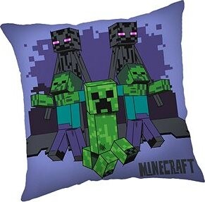 Jerry Fabrics Vankúšik Minecraft Mobs coming for you 40 × 40 cm