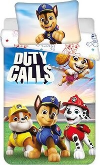 Jerry Fabrics Obliečky do postieľky Paw Patrol 556 100 × 135, 40 × 60 cm