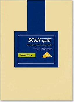 SCANquilt plachta na posteľ BAMBUS LYCRA banánová 180 × 200 cm