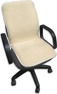 Babička Ovečková Podsedák s opierkou z ovčej vlny merino prírodný