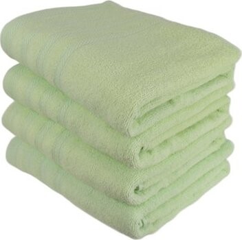 DOMMIO Uni Súprava froté osušiek 70 × 130 cm 4 ks svetlo zelené