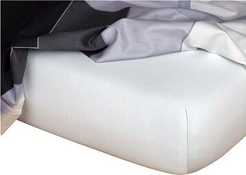 Dadka Džersej prestieradlo strieborná 90 × 200 × 20 cm