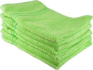 DOMMIO Sada bambusových uterákov na ruky 6 ks 30 × 50 cm, zelená