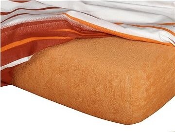 Dadka Froté prestieradlo karamel 180 × 200 × 15 cm
