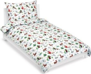 BELLATEX Obliečky bavlna 90/CH02 zvieratká v lese 140 × 200, 70 × 90