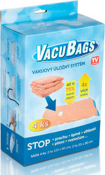 HomeLife Vacu bags klasik 4 ks