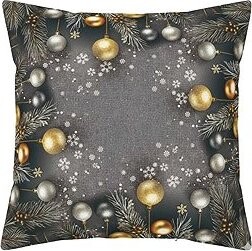 Forbyt Vánoční povlak Jehličí a baňky CYH5918C 40 × 40 cm