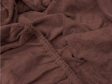 TEXTILOMANIE Froté prestieradlo Exclusive tmavo hnedé 180 × 200 cm