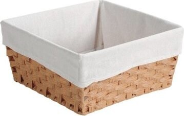 Kesper Pletený kôš na chlieb/ovocie 35 × 35 cm, plastový/látkový