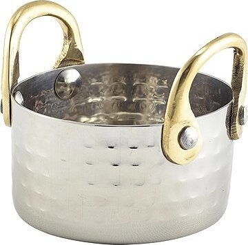 GENWARE Servírovací miska nerezová, tepaný povrch, výška 40 mm, průměr 75 mm