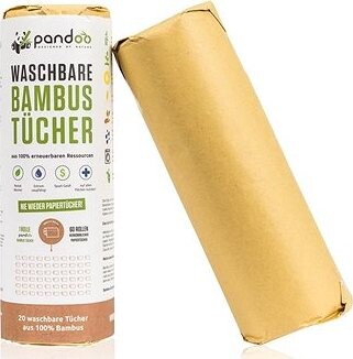 PANDOO Bambusové kuchynské utierky, 20 ks