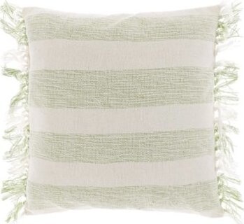 TEXTILOMANIE Dekoračný vankúšik Bossa 45 × 45 cm, svetlo zelené pruhy