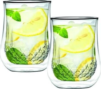 Vialli Design Pohár, dvojstenný, 300 ml, 2 ks_DIAMANTE 5844