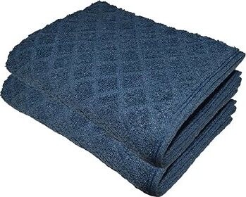 Kaptan Dětský ručník Káro 40 × 60 cm, tmavě modrý