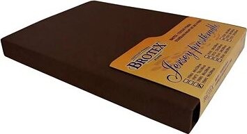 Brotex Jersey plachta na posteľ tmavohnedá, 100 × 200 cm