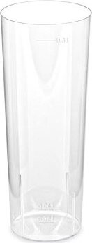 Plastové tégliky Téglik na longdrink kryštál s ciachou 300 ml 10 ks