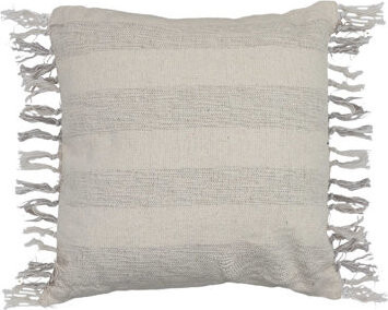 TEXTILOMANIE Dekoračný vankúšik Bossa 45 × 45 cm, sivé pruhy