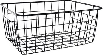 Gastro Košík kovový, čierny, výška 80 mm, dĺžka 200 mm, šírka 155 mm
