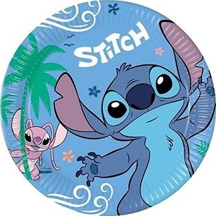 GoDan Papierové taniere Stitch a Angel 23 cm, 8 ks