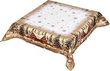 Forbyt Vianočný obrus Zasnežená krajina 85 × 85 cm