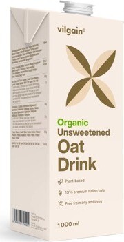 Vilgain Organic Oat Drink 4× 1 l
