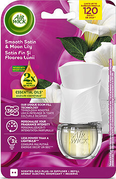 AIR WICK Electric komplet Jemný satén a mesačná ľalia 19 ml