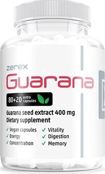 Zerex Guarana na energiu 1600 mg, 100 kapsúl