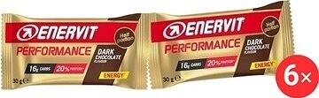Enervit Performance Bar 6× (30 + 30 g) tmavá čokoláda