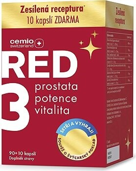 Cemio RED3, 90 + 10 kapsúl