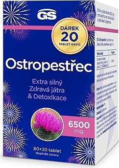 GS Pestrec 6 500 mg, 60 + 20 tabliet