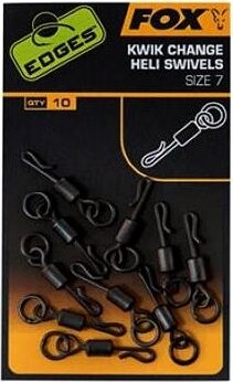 Fox Edges Kwik Change Heli Swivels, veľkosť 7, 10 ks
