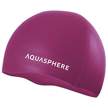 Aqua Sphere Plain Silicone Cap ružová/biela
